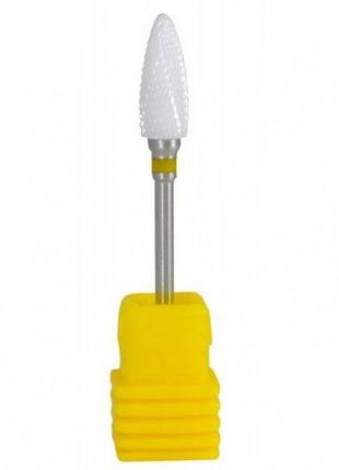 Керамічна фреза для манікюру "кукурудза" жовта