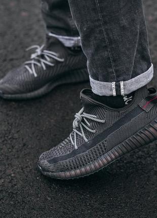 Кроссовки adidas yeezy boost 350 "black" кросівки красовки1 фото