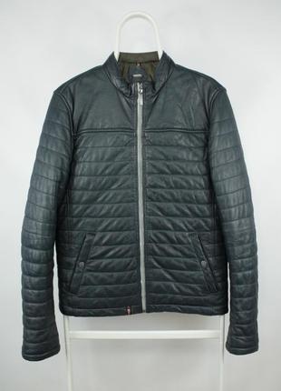 Утепленная кожаная куртка oakwood quilted thinsulate leather jacket