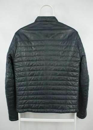 Утепленная кожаная куртка oakwood quilted thinsulate leather jacket4 фото