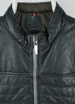 Утепленная кожаная куртка oakwood quilted thinsulate leather jacket2 фото