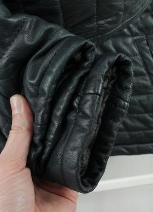 Утеплена шкіряна куртка oakwood quilted thinsulate leather jacket3 фото