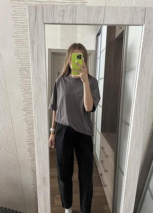Штани чорні mom, джинси, джинси mom