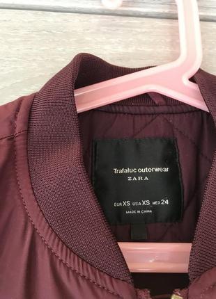 Бомбер zara xs3 фото