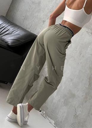 Женские брюки (джоггеры) casual коттоновые. размер - 42 44 46. цвет - беж, хаки ( темная бирюза), мокко6 фото