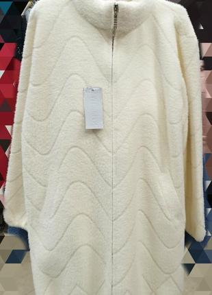 Шикарное пальто с альпаки, размер универсальный 52-60, последняя...