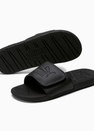 Черные мужские шлепанцы / тапочки / сланцы puma cool cat 2.0 slides новые оригинал из сша