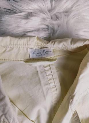 Женский пиджак silvertine светло-желтого цвета размер 46 м8 фото