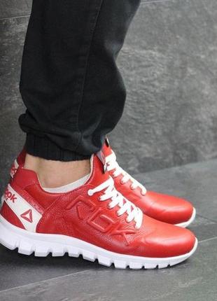 Кросівки reebok натуральна шкіра червоні 🔥🔥🔥