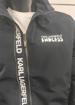 Karl lagerfeld стильная брендовая мужская куртка ветровка5 фото
