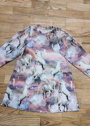 Платье, с единорогом