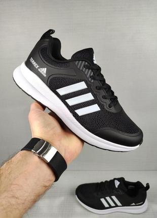 Кроссовки мужские adidas terrex speed black&white демисезонные 41-44