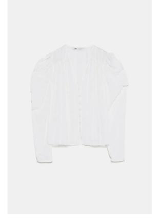 Zara блузка сорочка нова xs плечики4 фото