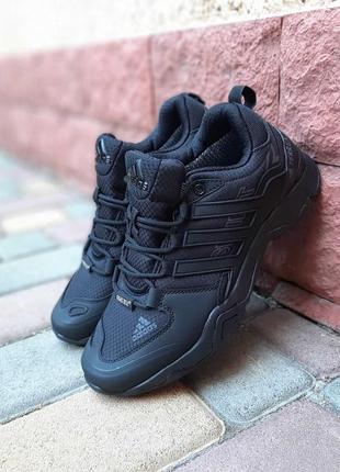 Зимові кросівки чоловічі adidas swift terrex чорні, адідас свіфт термо