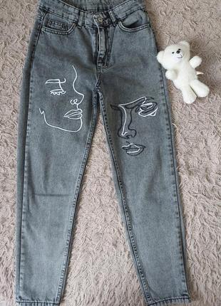 Стильные джинсы мом 26 размер3 фото