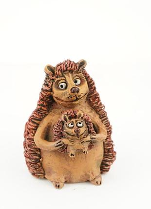 Фигурка ежиков hedgehog figurine еж сувенир предохраняет4 фото