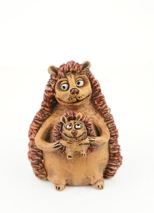 Фигурка ежиков hedgehog figurine еж сувенир предохраняет