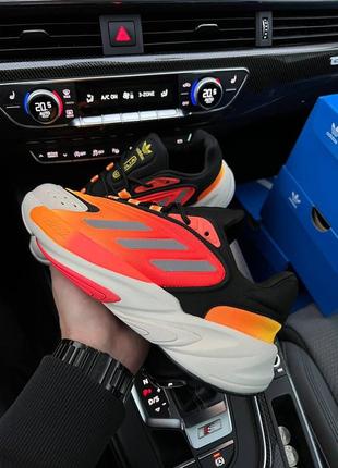 Кроссовки adidas ozelia originals black orange7 фото