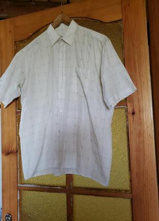 Летняя мужская рубашка 60-62 размера, xxxl