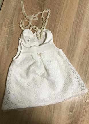 Сукня для дівчинки 0-3, 3-6 місяців1 фото