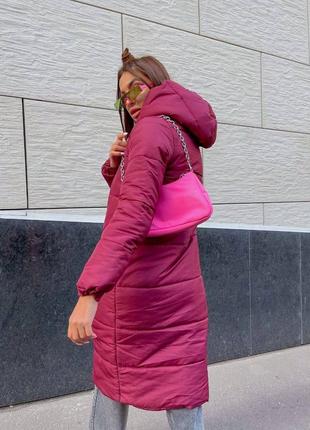 Пуховик,зимняя куртка, зимнее пальто,зимнее пальто,розовая куртка, стеганая куртка, осевое пальто3 фото