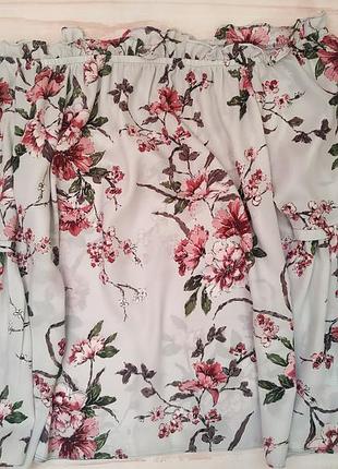 Блуза топ с открытыми плечами