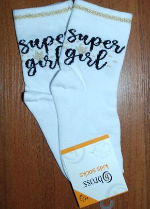 Демісезонні шкарпетки 1-3, 3-5, 5-7, 7-9 бросс bross супердівчинка1 фото