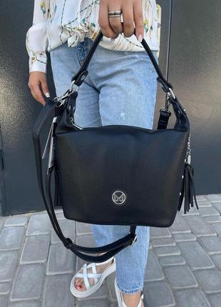 Черная сумочка+длинный регулируемый ремешок.1 фото