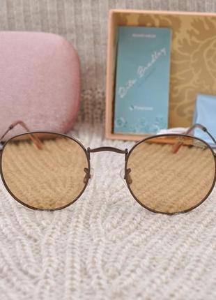 Фирменные солнцезащитные женские круглые очки rita bradley polarized фотохромные...4 фото