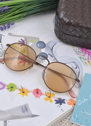 Фирменные солнцезащитные женские круглые очки rita bradley polarized фотохромные...2 фото