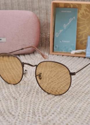 Фирменные солнцезащитные женские круглые очки rita bradley polarized фотохромные...1 фото