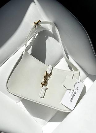Розкішна шкіряна брендова сумка в стилі ysl