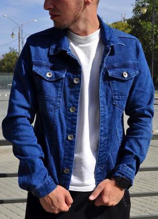 Куртка джинсова синий s1 фото