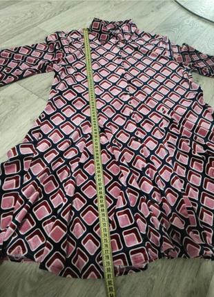 Zara платье р р ромбы геометрический принт бархатное из бархата под пояс3 фото