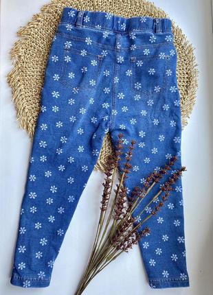 Лосины под джинсы с цветами george3 фото