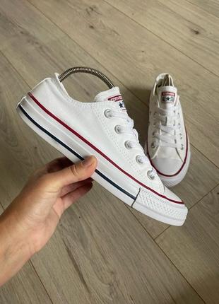 Кеди білі converse (оригінал) р. 36.5, 23 см відмінний стан