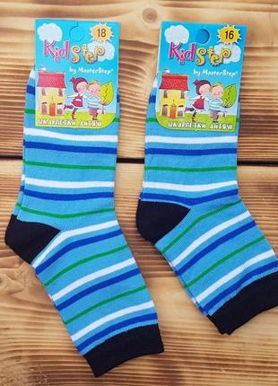 Шкарпетки дитячі "смужка", колір: синій, розмір 18 / 5-6 років