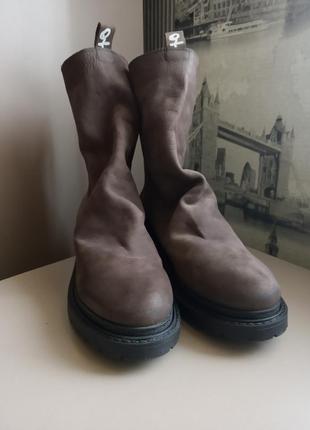 Ботильоны ботинки metisse (39-40) из натуральной кожи-нубука (италия)6 фото
