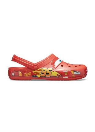 Чоловічі шльопанці crocs lightning mcqueen adult clogs