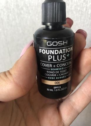 Тональный крем foundation plus spf15 № 006 - 30ml gosh1 фото