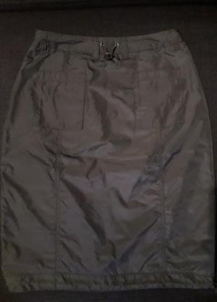 Юбка цвета хаки в спортивном/милитари стиле esprit