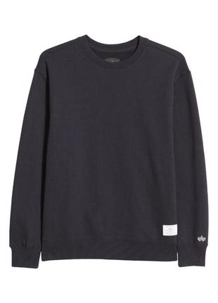 Alpha industries essential crew neck replica blue xs, m