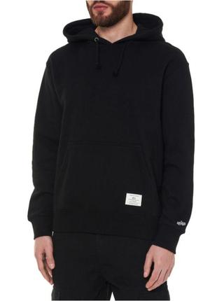 Alpha industries essential hoodie black - xs, s6 фото