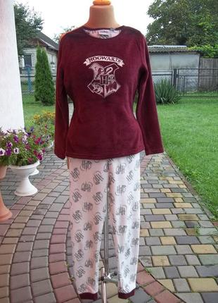 ( 11 - 12 лет ) harry potter флисовая пижама на мальчика оригинал б/у  гарри поттер7 фото