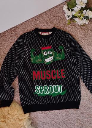 Классный праздничный мужской свитер