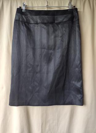 Прямая юбка, классическая юбка в полоску1 фото