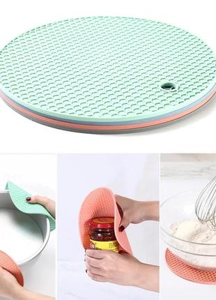 Подставка под горячее соты, силикон 17,5см