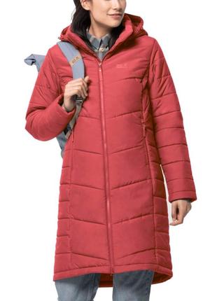 Жіноча куртка пуховик пальто зимове jask wolfskin