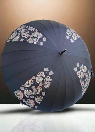 Стильный президентский зонт trust, полуавтомат, 24 спици, семейный большой зонт-трость...