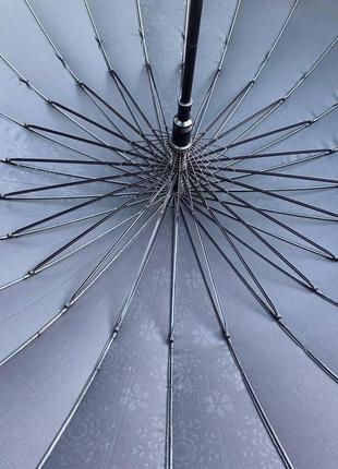 Стильный президентский зонт trust, полуавтомат, 24 спици, семейный большой зонт-трость...